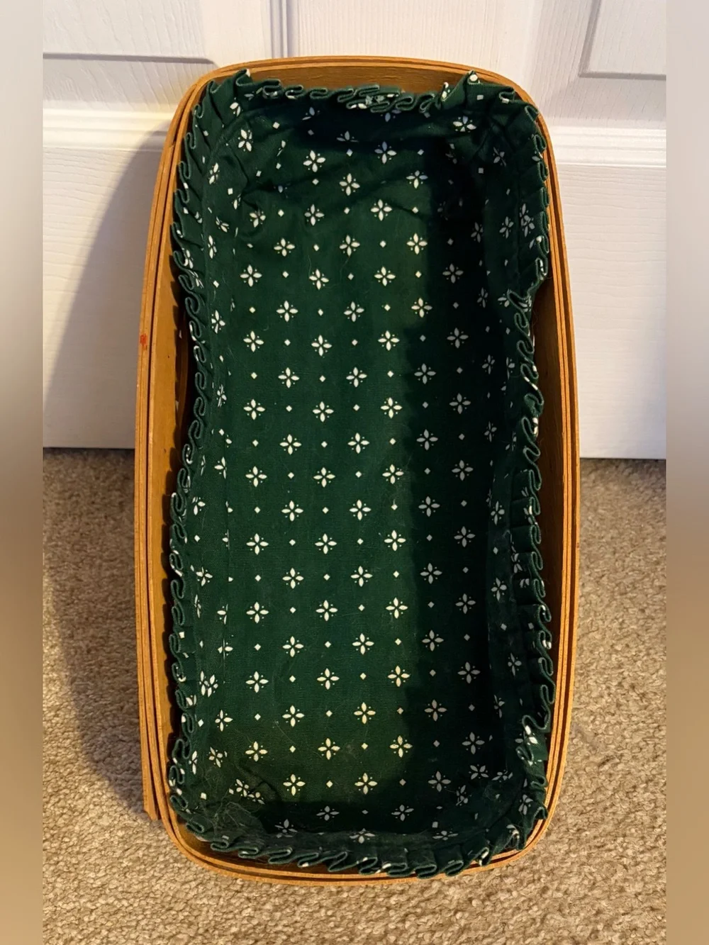 Longaberger Rectangle Basket & Liner